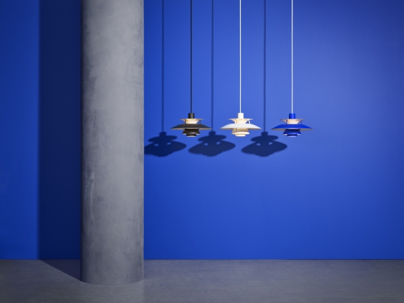 PH 5 Mini Monochrome Pendelleuchte Louis Poulsen Dusty Indigo