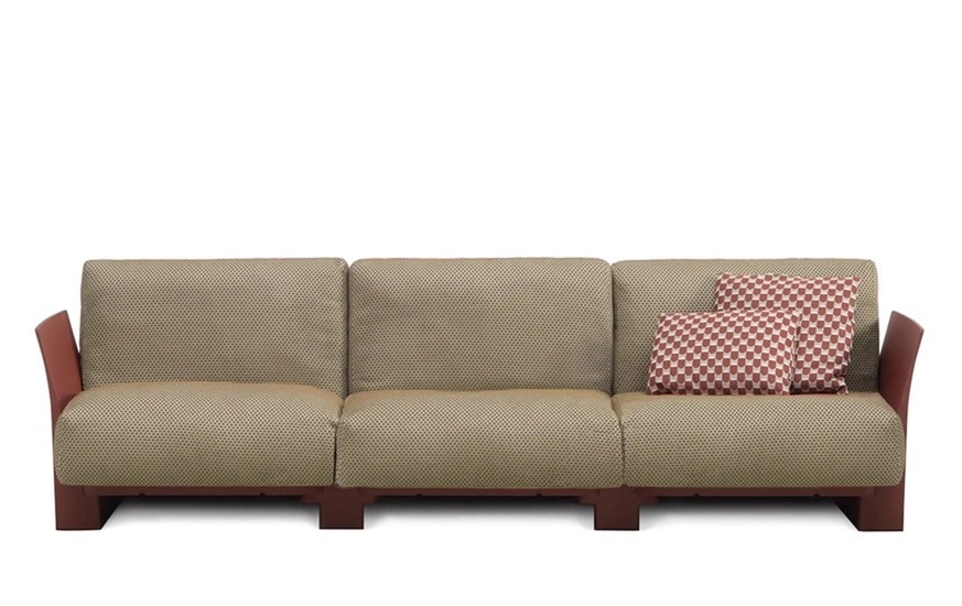 Pop Outdoor Monoblock Sofa 3-Sitzer Kartell