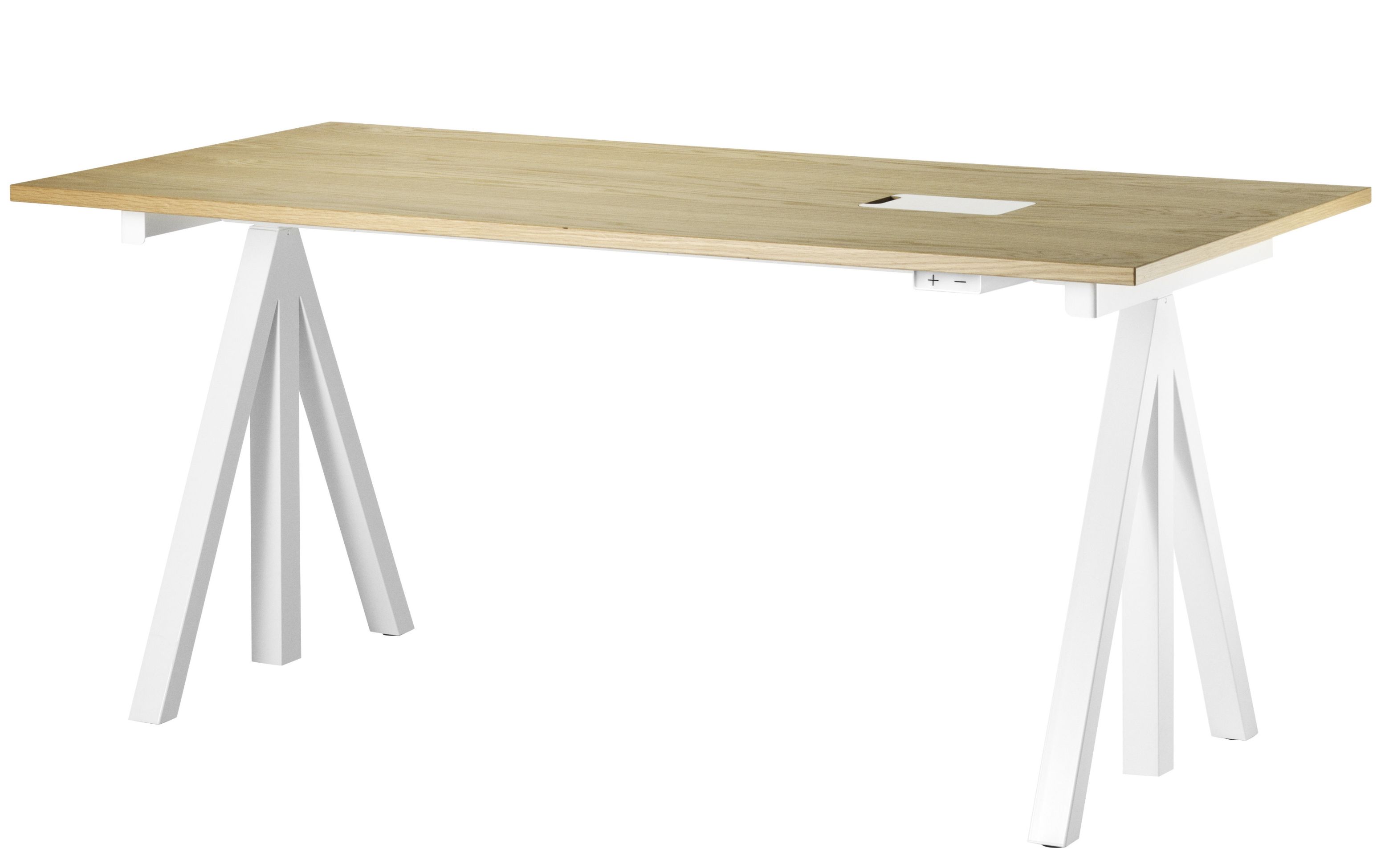 Schreibtisch höhenverstellbar String Furniture Eiche 