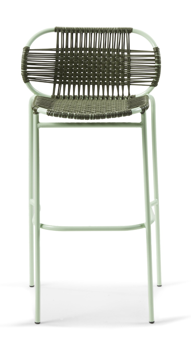 Cielo Barstool Barhocker Outdoor ames Olive grün - Pastell grün