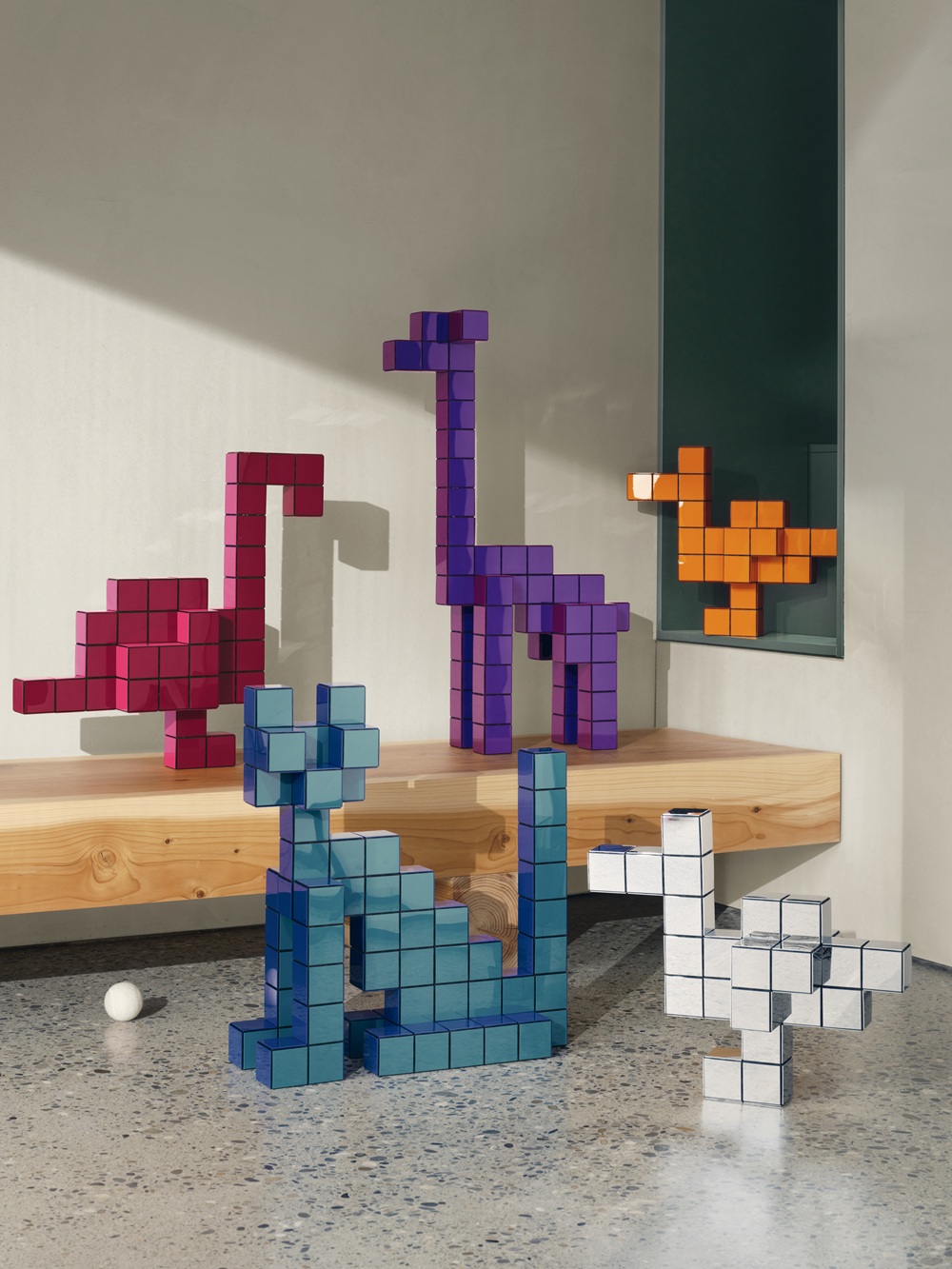 Panton Cubes Cat Duoton Skulptur / Tierfigur Vitra