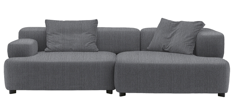 Alphabet 3-Sitzer Sofa Armlehne Rechts Fritz Hansen