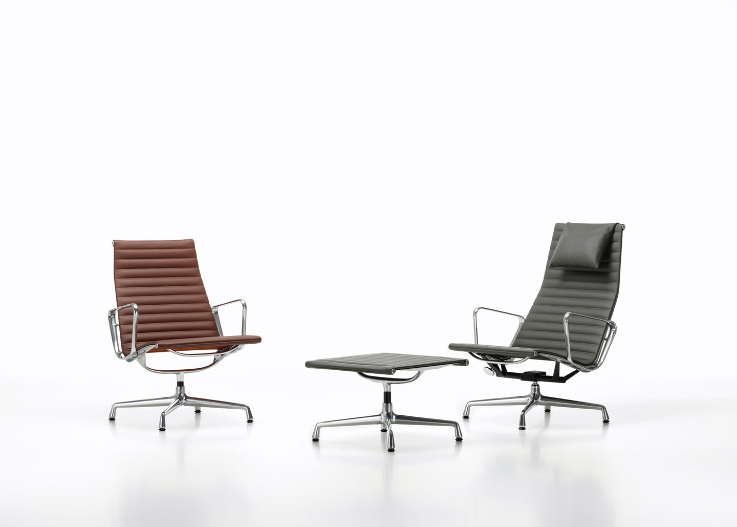 Aluminium Chair EA124 / EA 124 Sessel Vitra