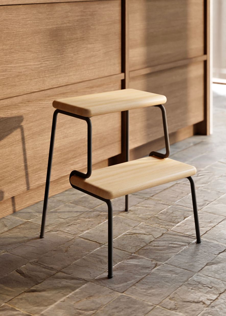 Slalom Step Stool Tritthocker Woud