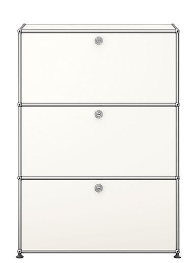 USM Haller Highboard 3 Schubladen Reinweiß - FAST DELIVERY