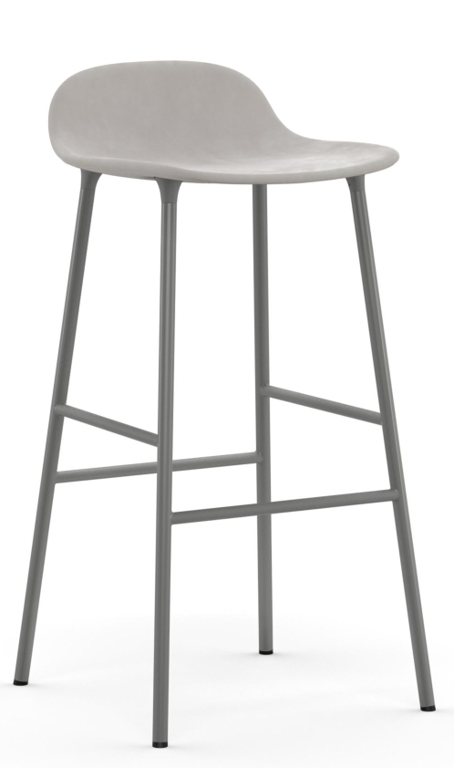 Form Barstool Barhocker H 75 cm Stahl Gepolstert Normann Copenhagen