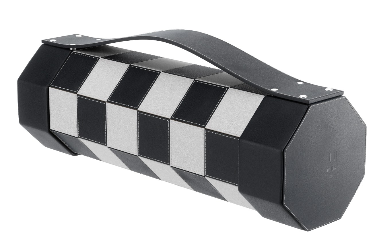Rolz Chess / Checkers Ser Mobiles Schach- und Dame Set Umbra EINZELSTÜCK