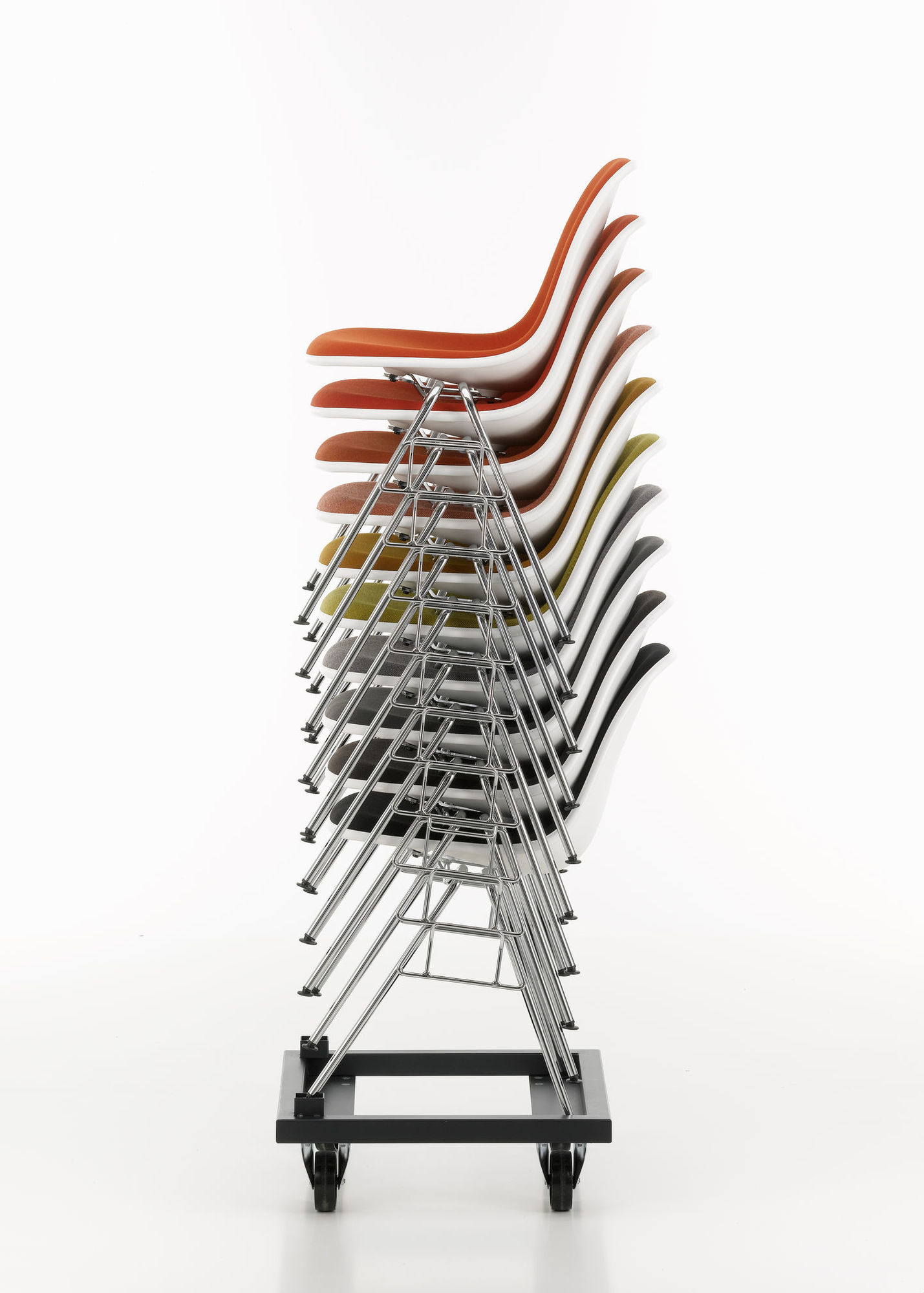 Eames Plastic Side Chair DSS Stuhl Vollgepolstert Vitra