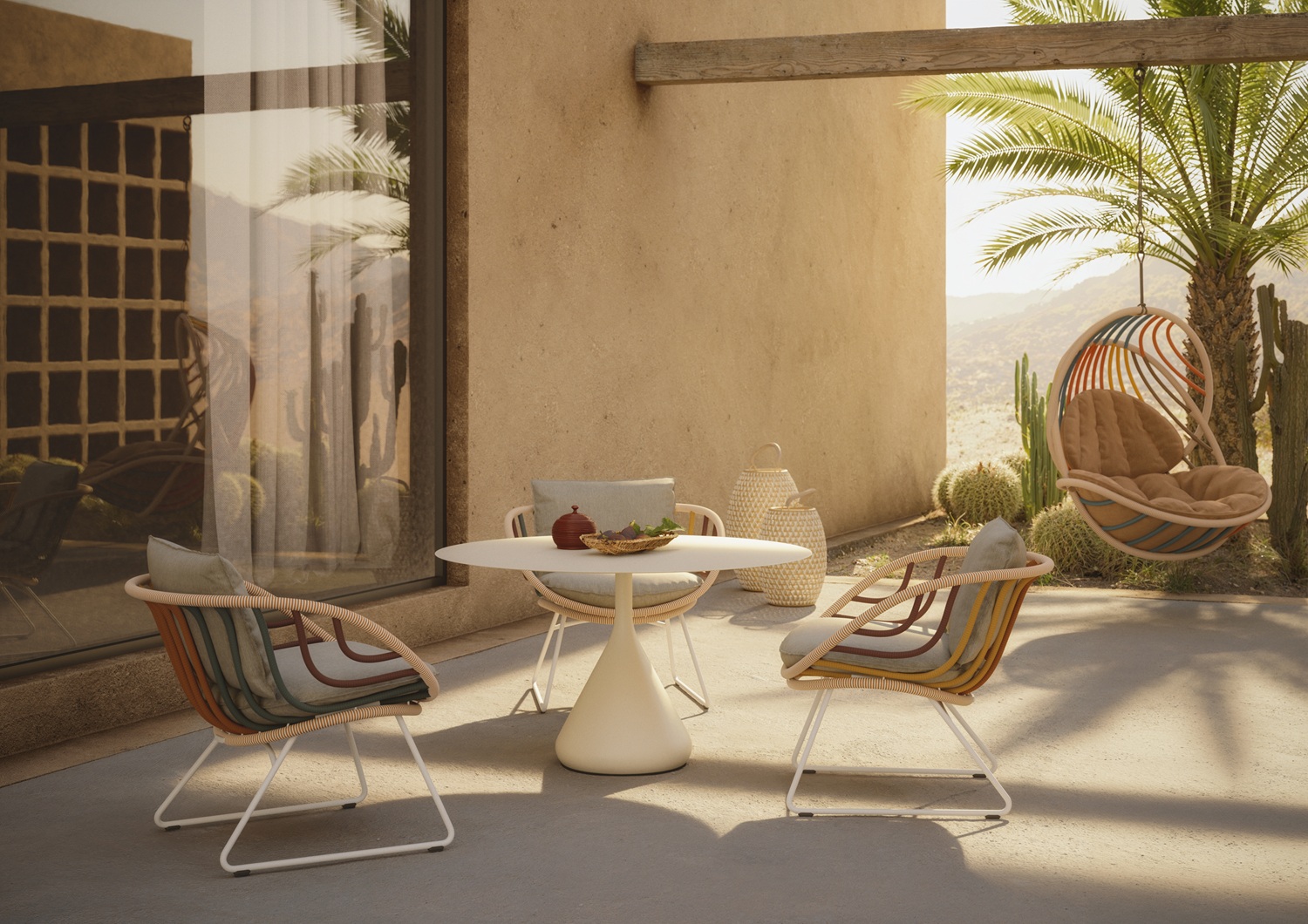 Kida Hängender Sessel mit Polster Dedon