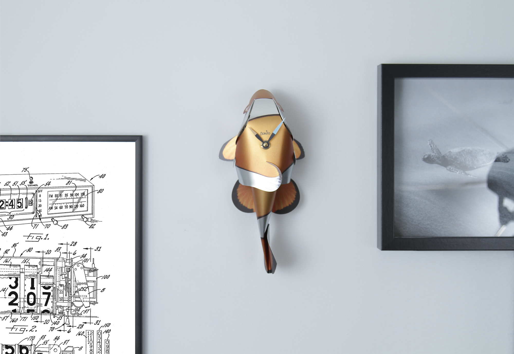 Wanduhr Goldie Bonito EINZELSTÜCK