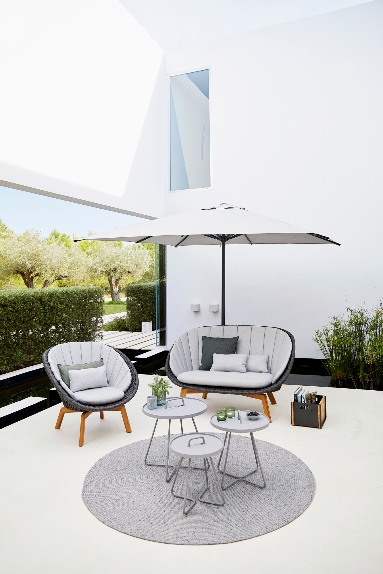 On-The-Move Outdoor Beistelltisch extra klein Cane-Line