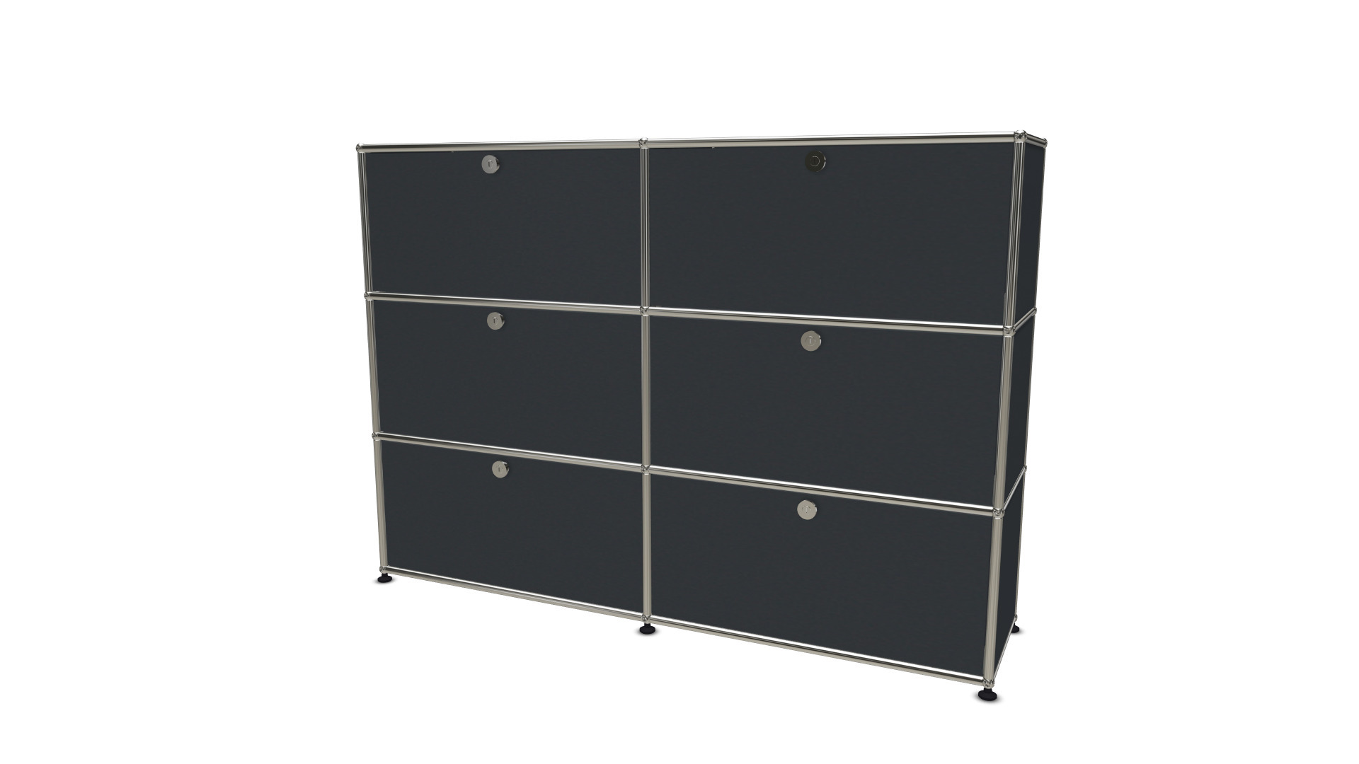 USM Haller Highboard 6 Klappen anthrazit