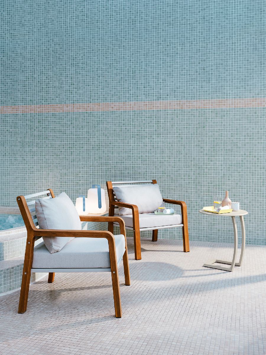 Balad 2 Tischleuchte H 38 cm Fermob Lehmgrau