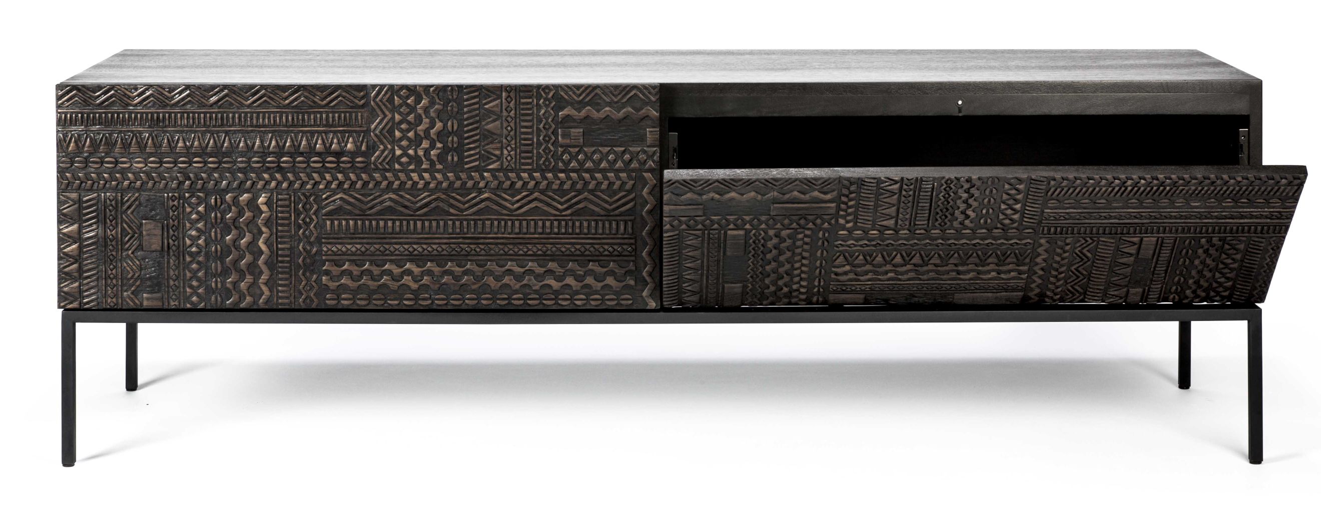 Tabwa TV Möbel Teak schwarz Ethnicraft