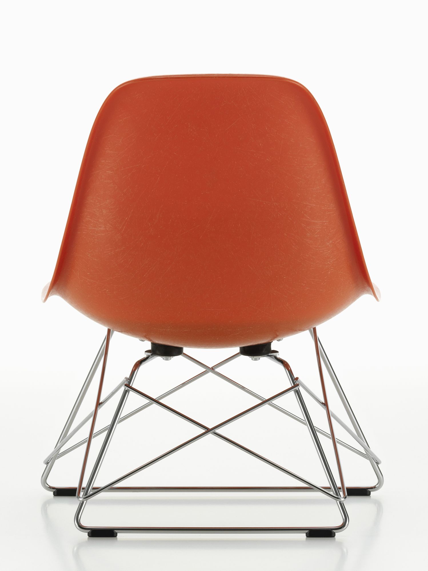 Eames Fiberglass  Chair LSR Stuhl mit Sitzpolster Vitra