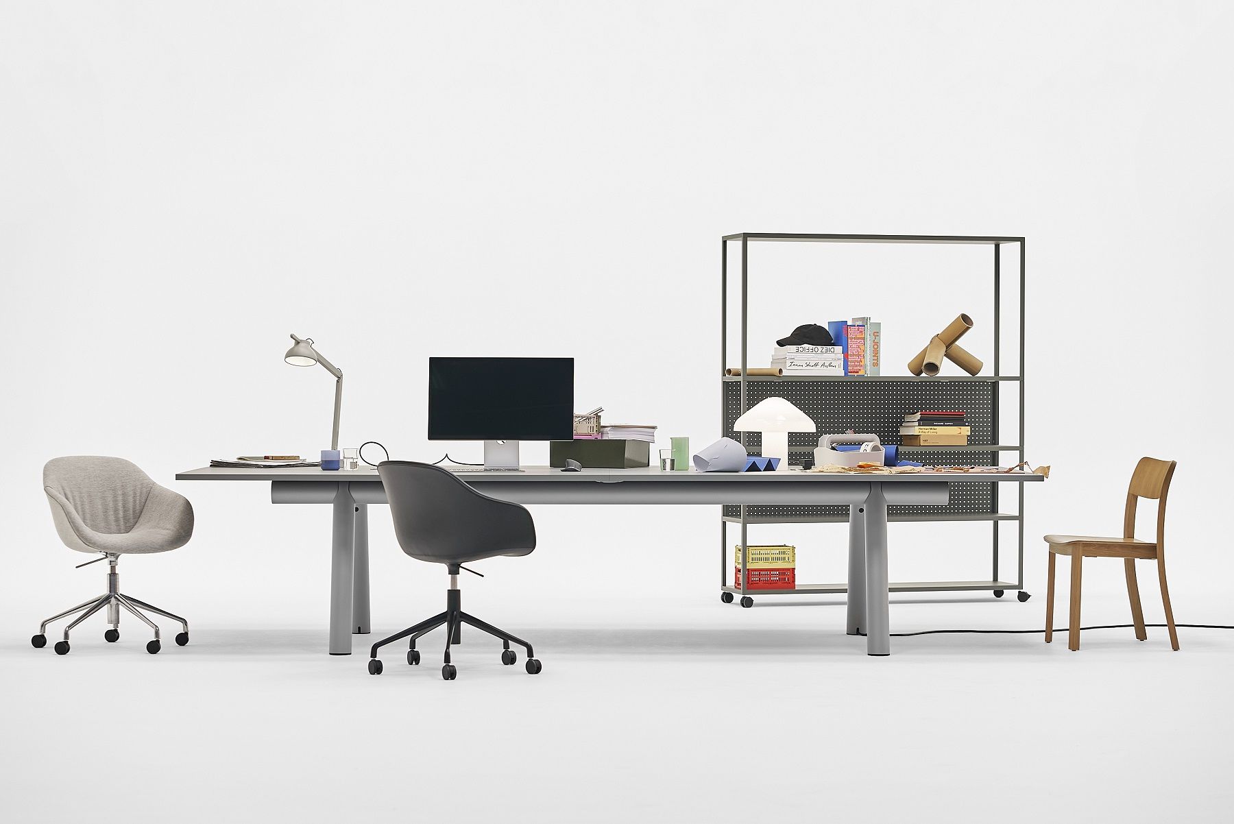 Boa Table Tisch / Konferenztisch B 350 x T 128 x H 75 cm Hay  