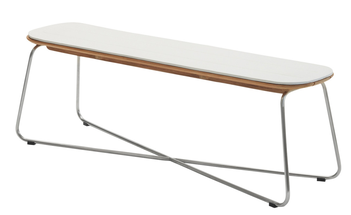 Lilium Bank Benche Cushion Sitzkissen Outdoor Skagerak by Fritz Hansen Weiß