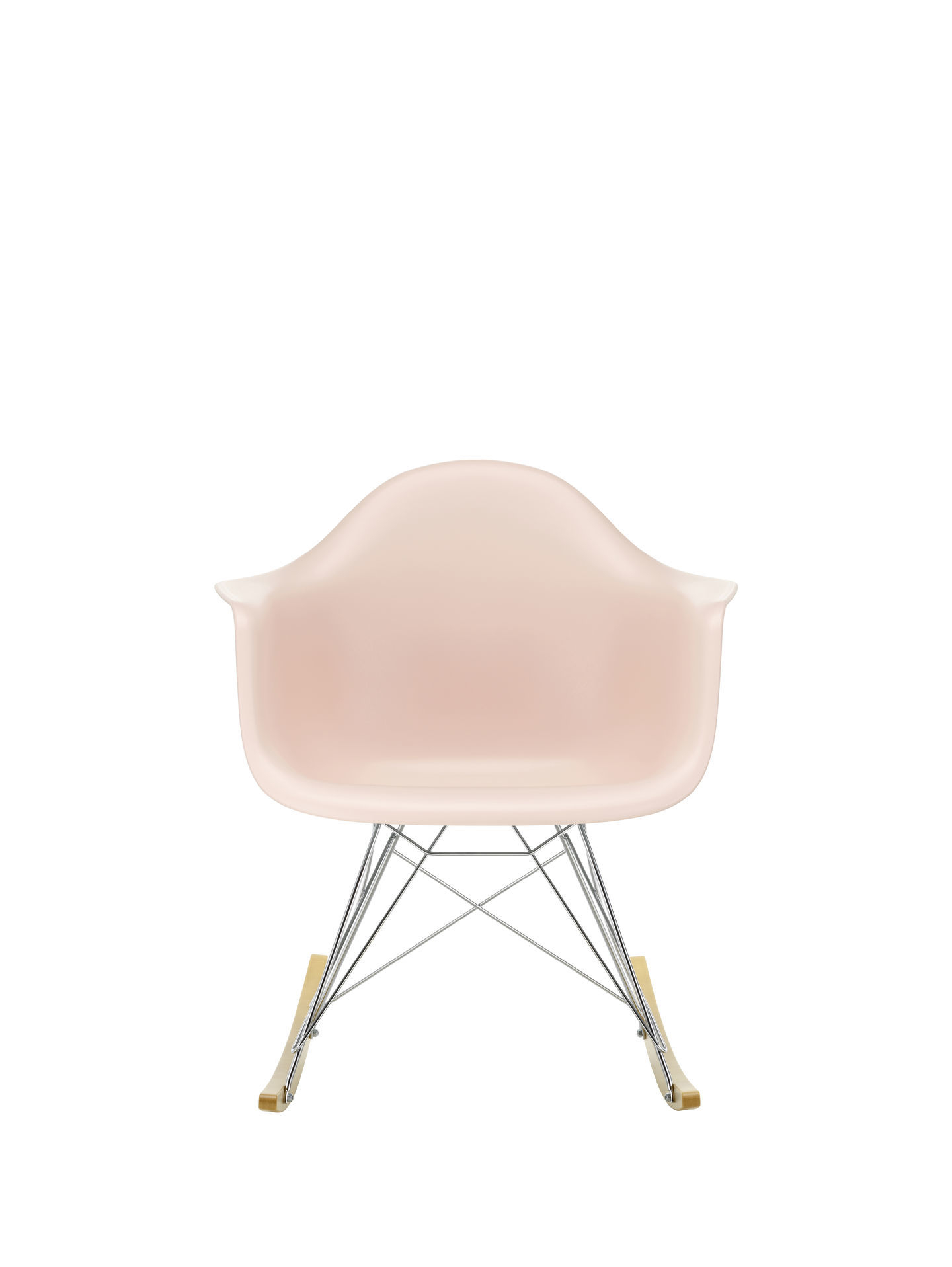 Vitra Eames Plastic Arm Rocking Chair RAR Schaukelstuhl Ahorn dunkel-Schwarz-Weiss