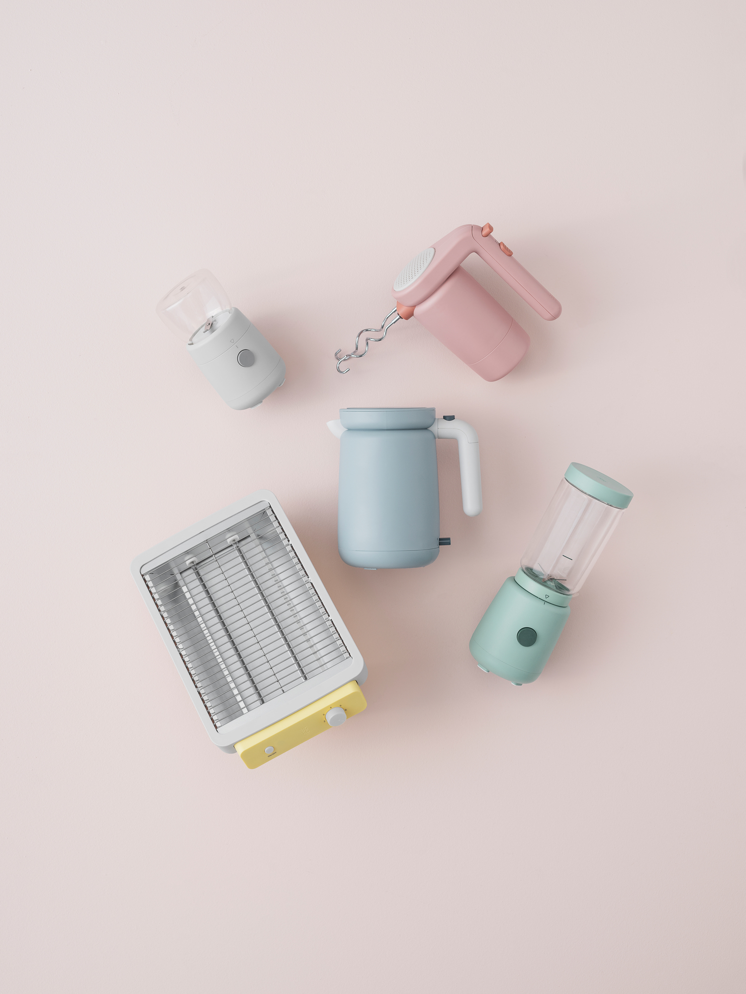 Foodie Hand Mixer Handrührgerät Hellrosa RIG TIG by Stelton - EINZELSTÜCKE