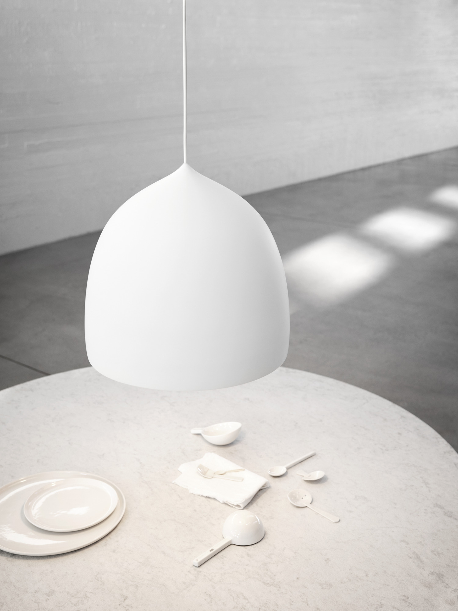 Suspence P2 Pendelleuchte Fritz Hansen Hellgrau