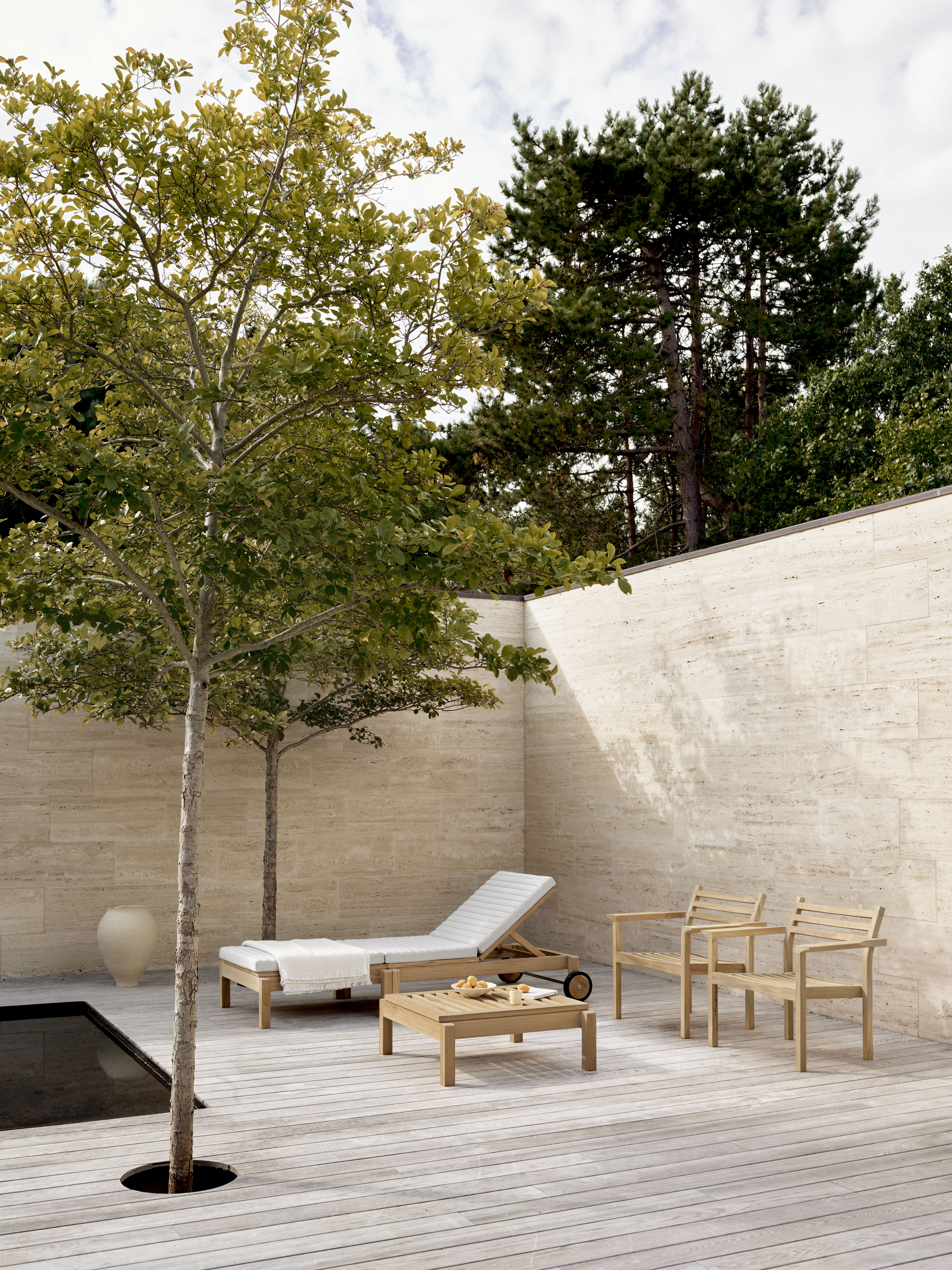 AH601 Armlehnstuhl Teak Outdoor Carl Hansen & Søn