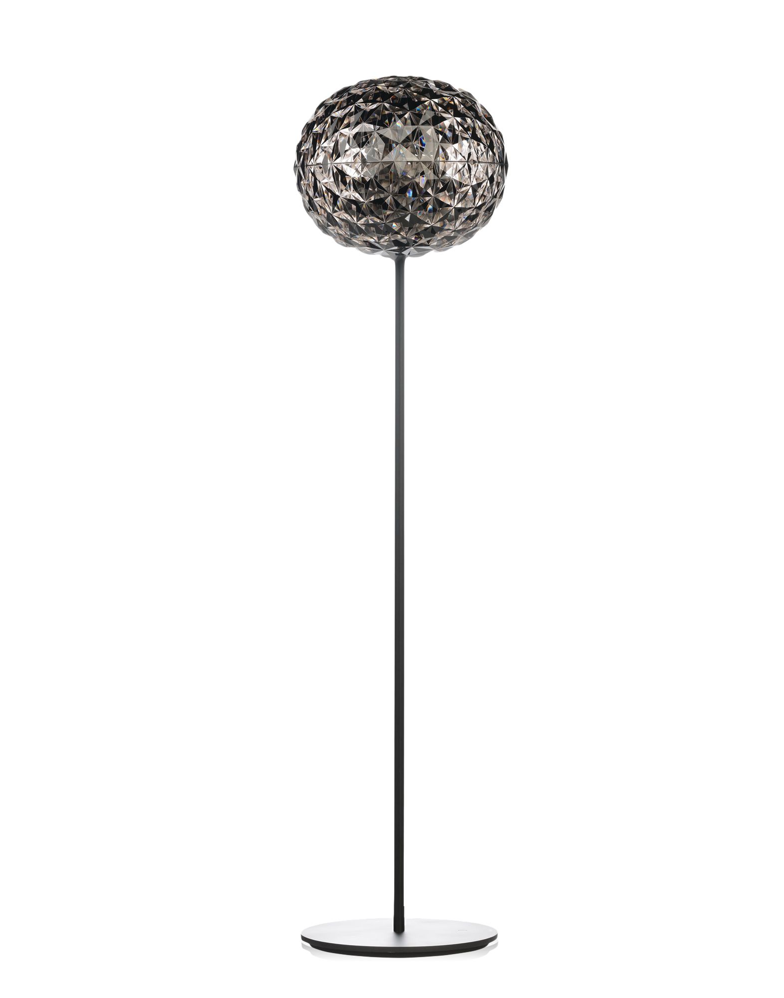Planet Stehleuchte LED von Kartell in Rauchglas-Optik. Moderne Design Lampe für Wohnzimmer.