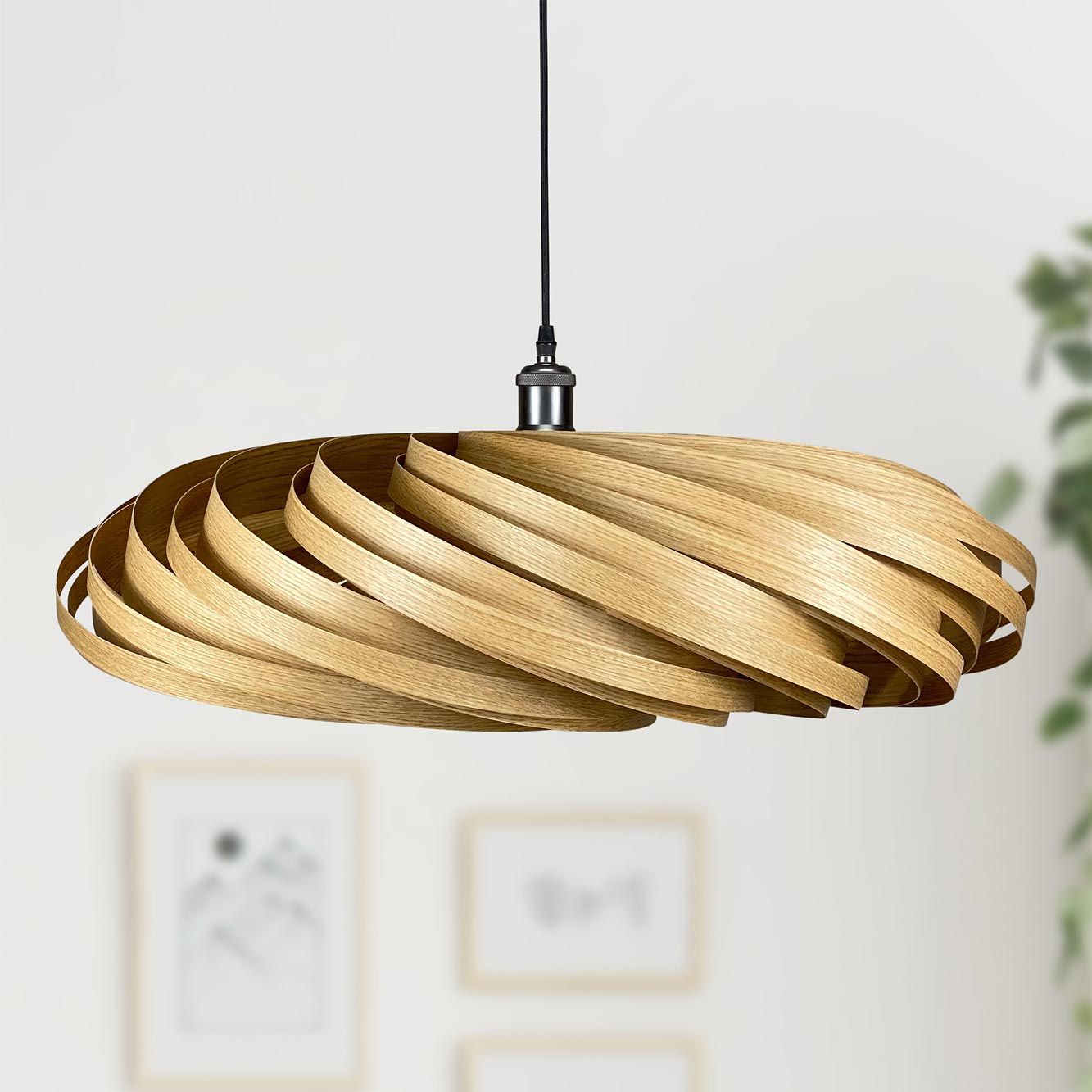 Veneria Hängeleuchte Ø70 cm Eiche Gofurnit