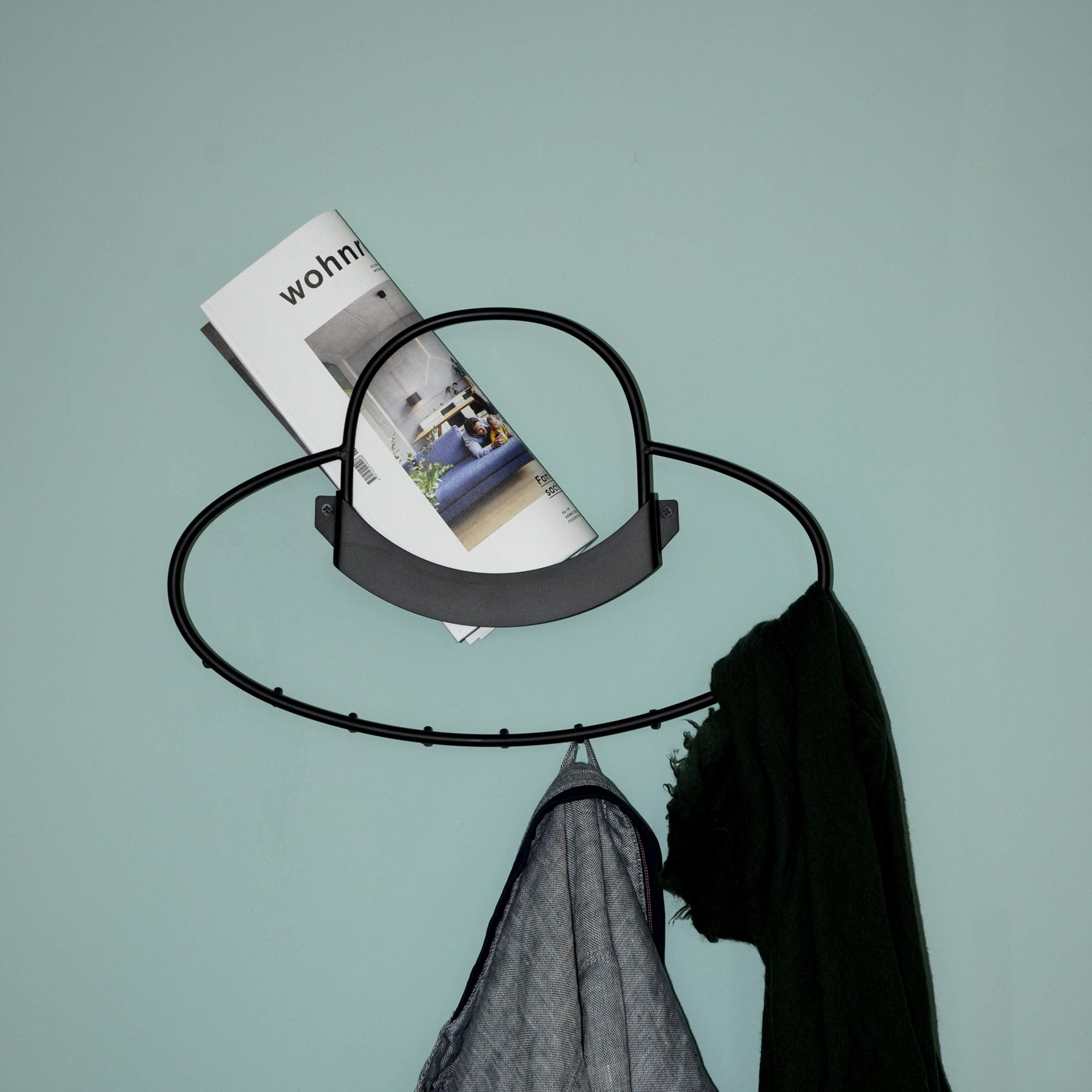 Hat Wandgarderobe mit 9 Haken Mox