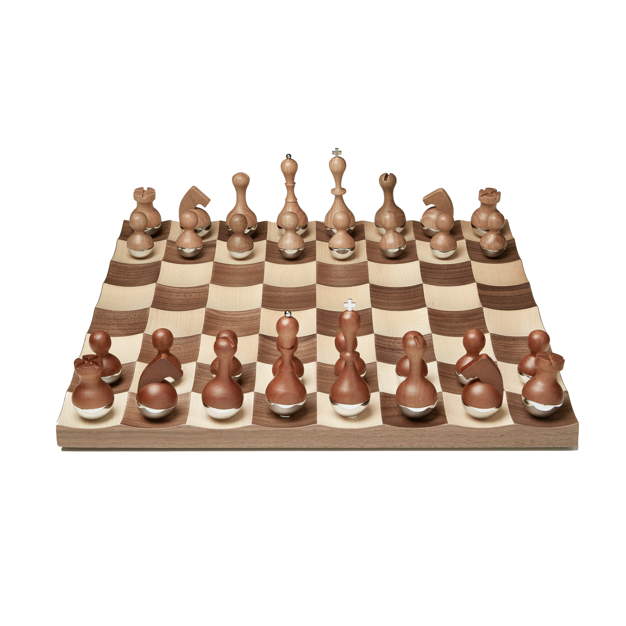 Wobble Chess Set Schachbrett Umbra
