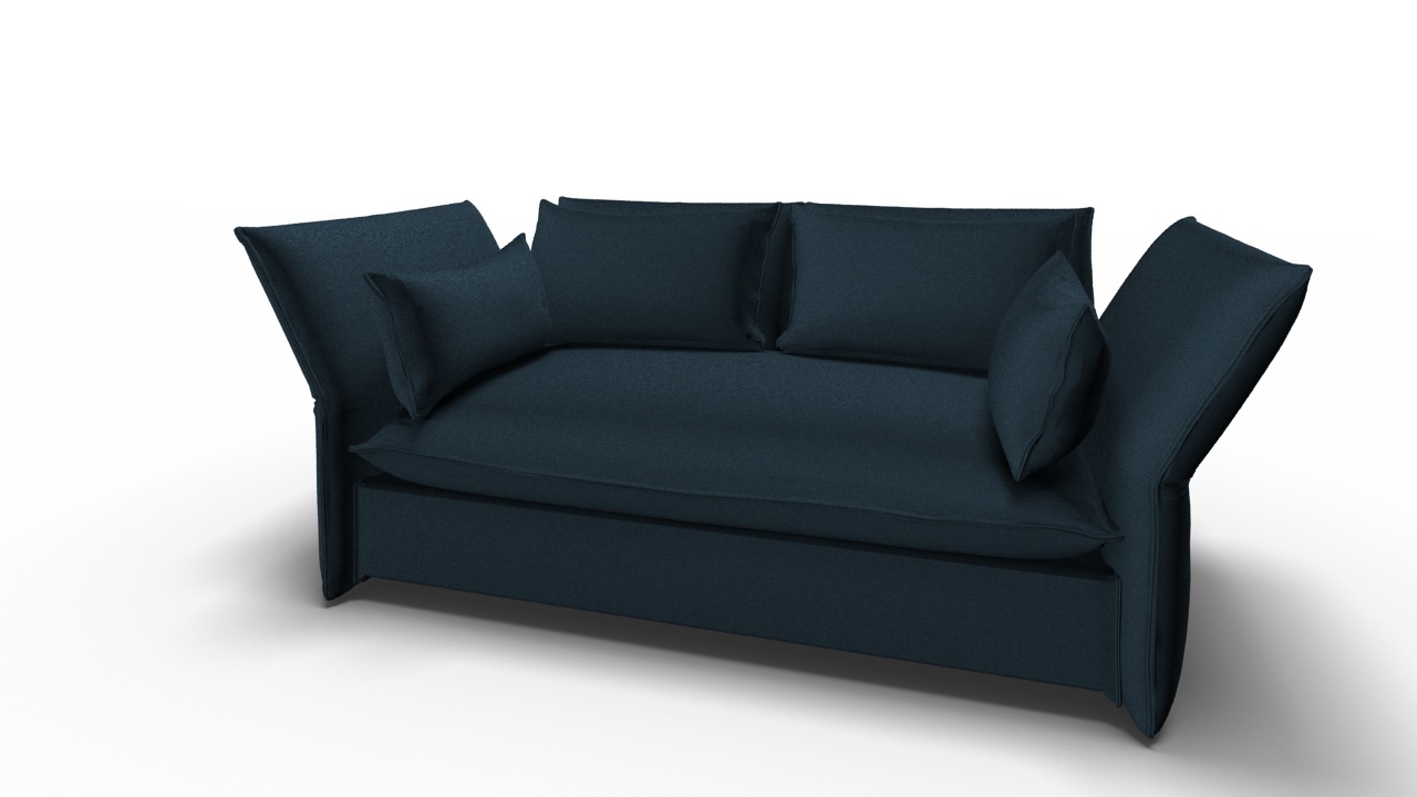 Mariposa 2-Sitzer Sofa Goldbraun Vitra