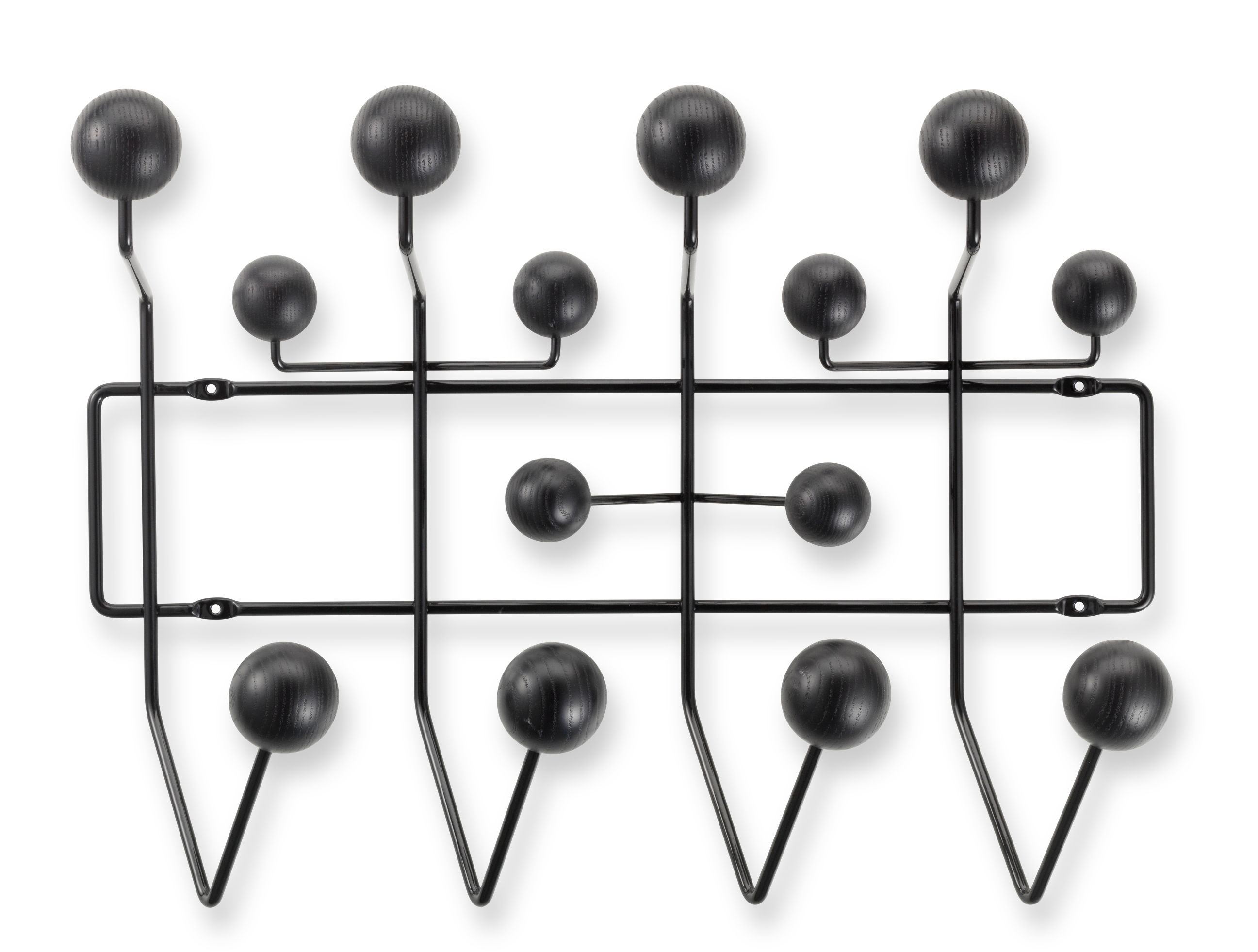 Eames Hang it all Garderobe Esche schwarz Vitra