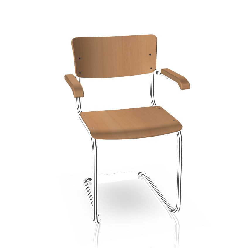 S 43 FST Stahlrohr Klassiker Freischwinger Thonet