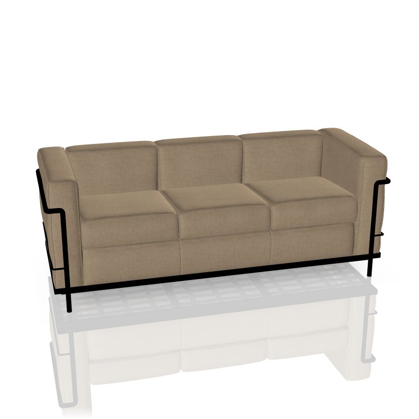 2 Fauteuil Grand Confort Petit Modèle Trois Places Dreisitzer Sofa Cassina