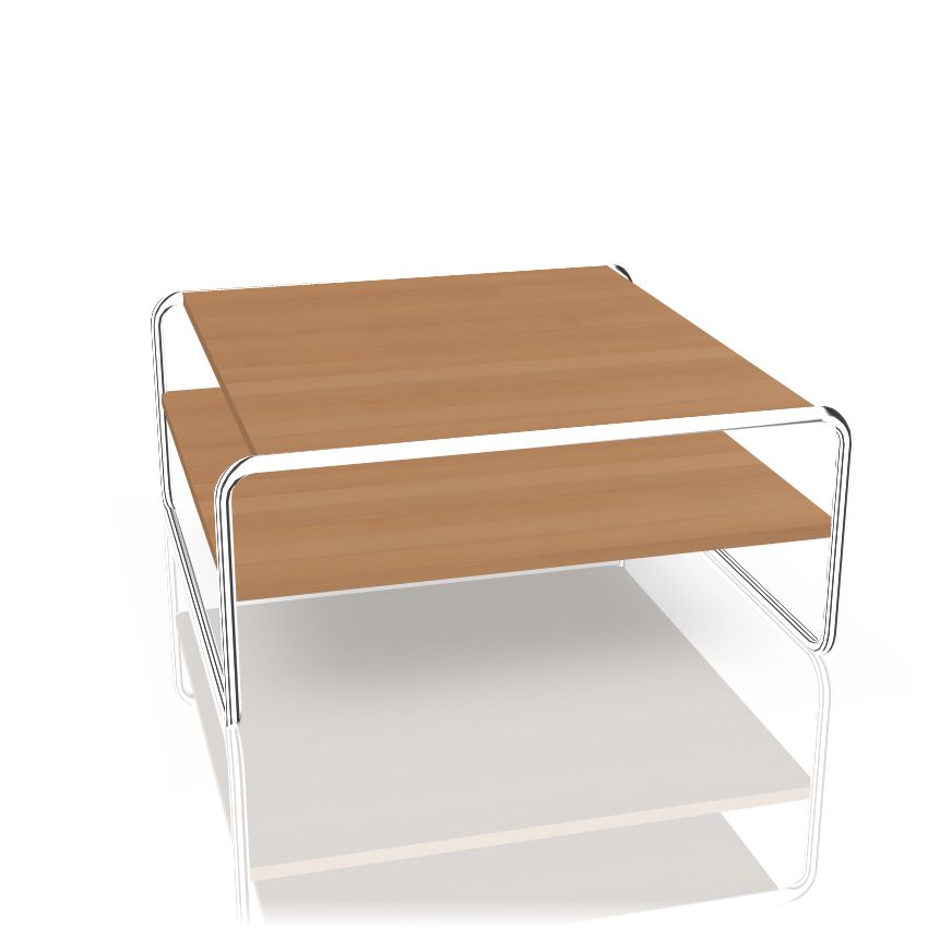 B 20 a/1 Couchtisch mit Fachboden Thonet