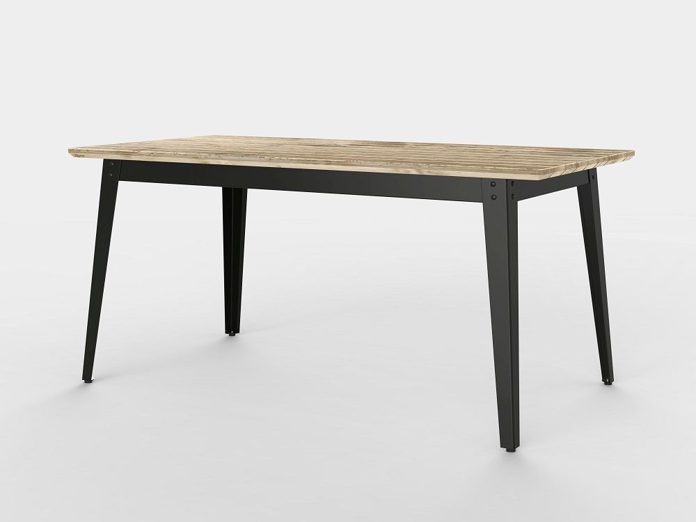 6Grad Outdoortisch 160 x 70 cm Jan Cray Schwarz Bauholz roh