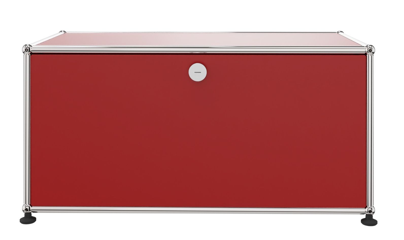 USM Haller Lowboard mit einer Klappe rot