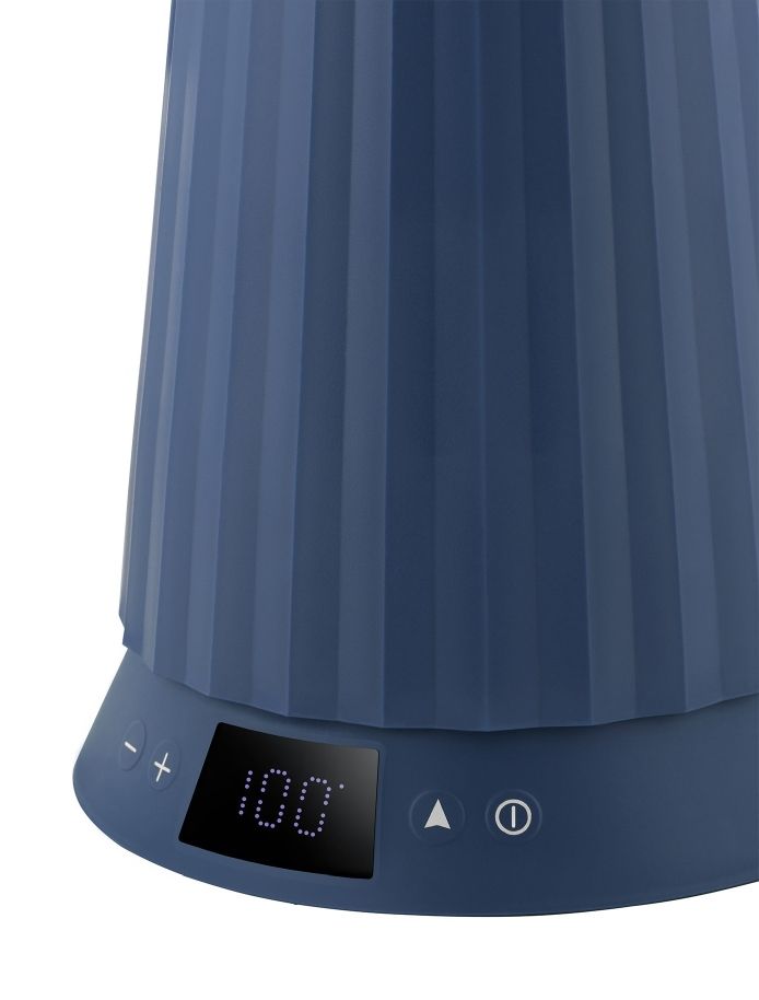 MDL21 Plissé Wasserkocher mit Temperaturregelung Alessi Blau