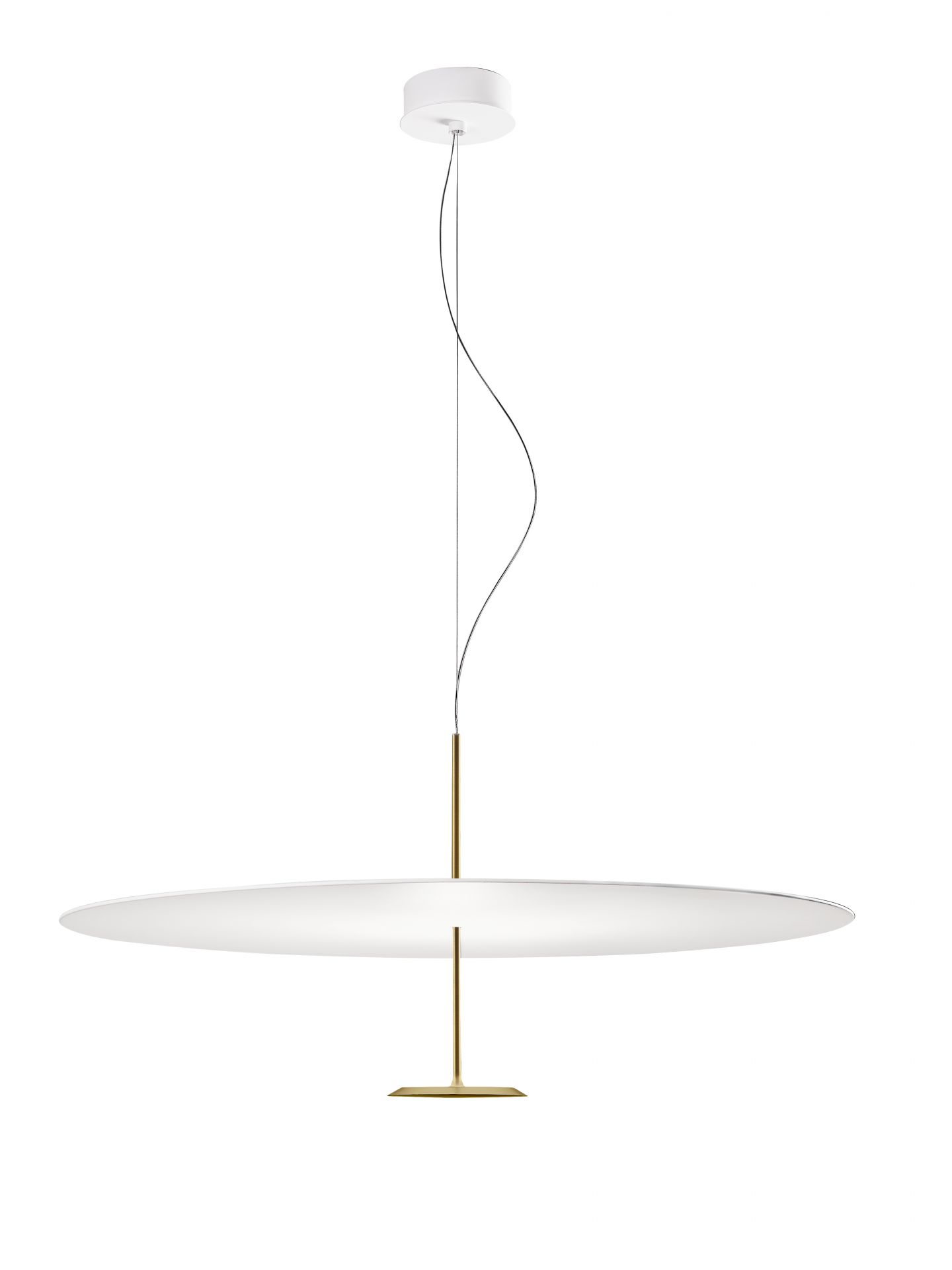 Dot 600 Pendelleuchte Messing eloxiert 3000K Ein / Aus Lumina