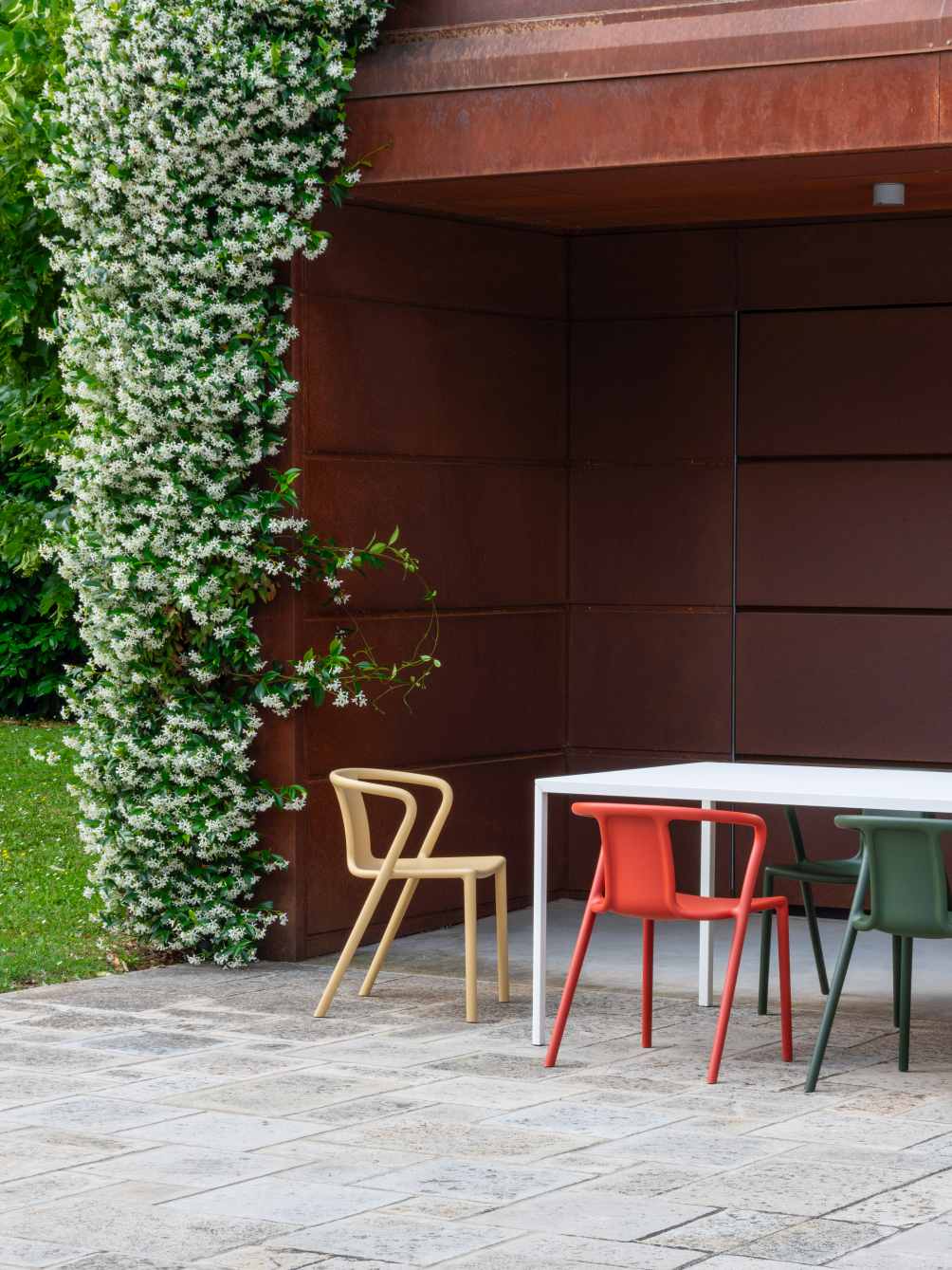 Air Armchair Indoor/Outdoor Stuhl mit Armlehnen Magis