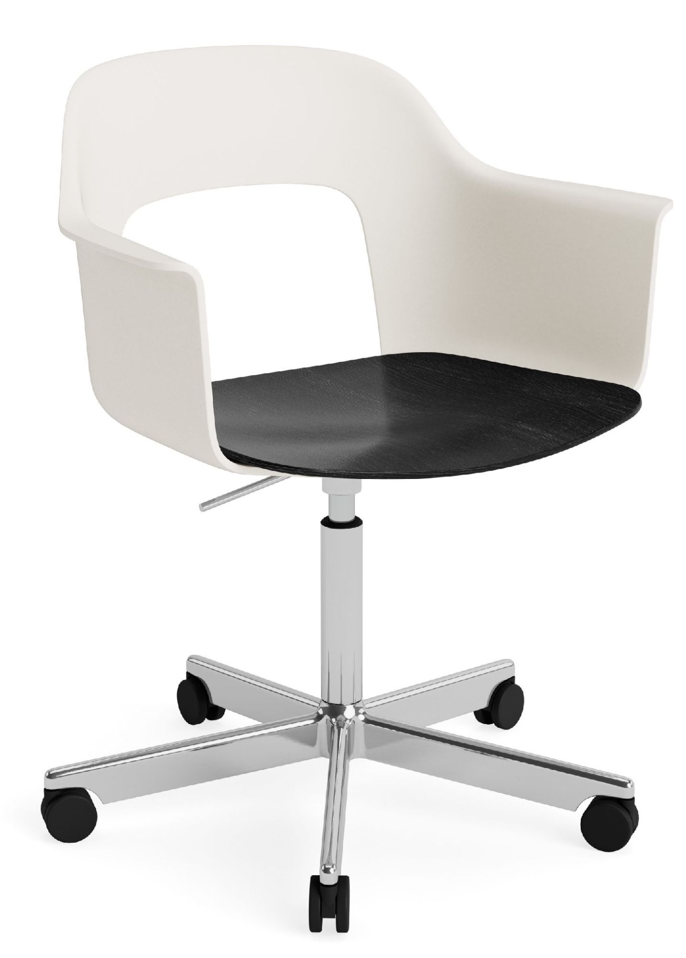 Layout Armchair 242 Armlehnstuhl 4-Sternfuß Gasfeder mit Drehfunktion Hay