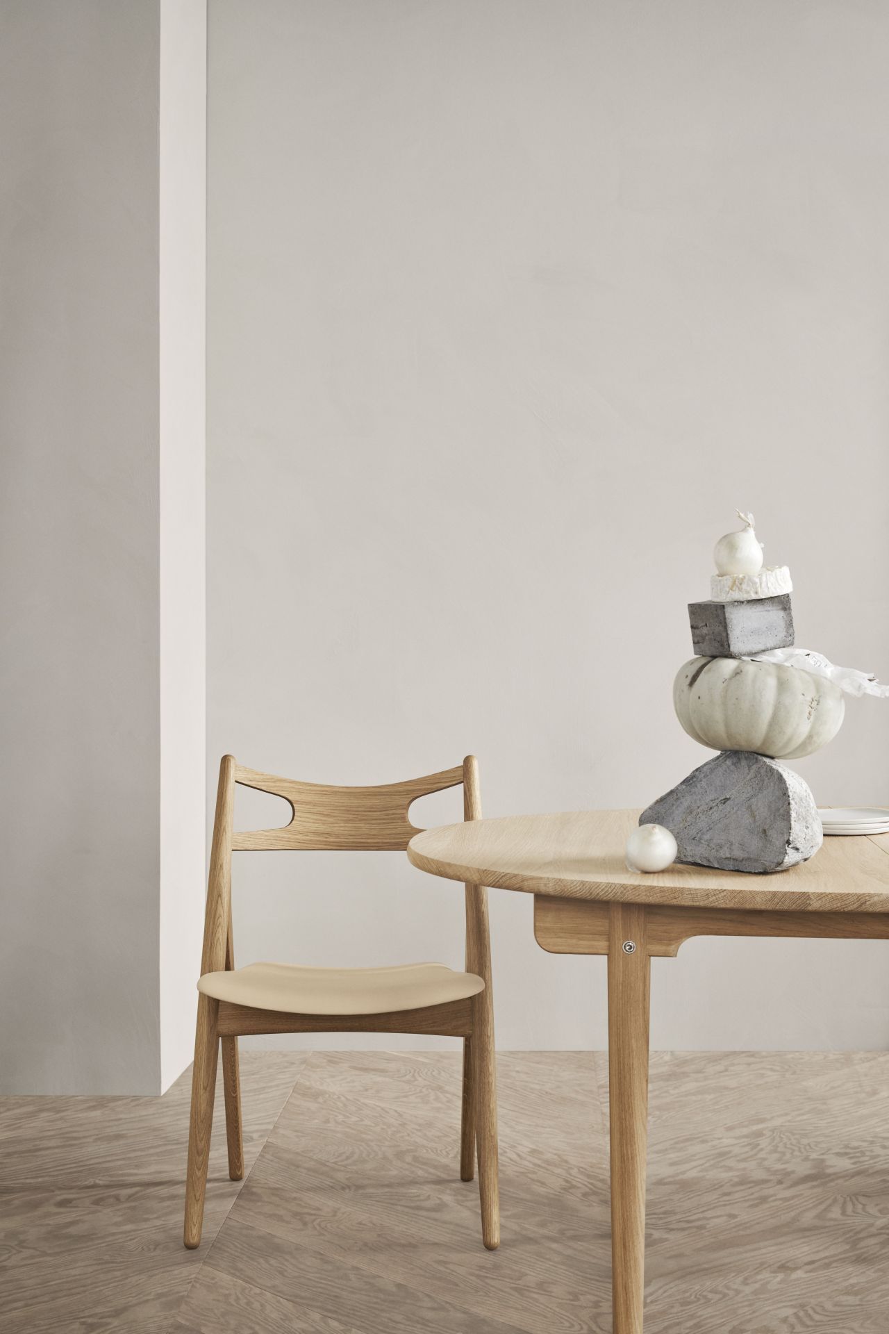 CH337 Ovaler Esstisch ausziehbar Carl Hansen & Søn