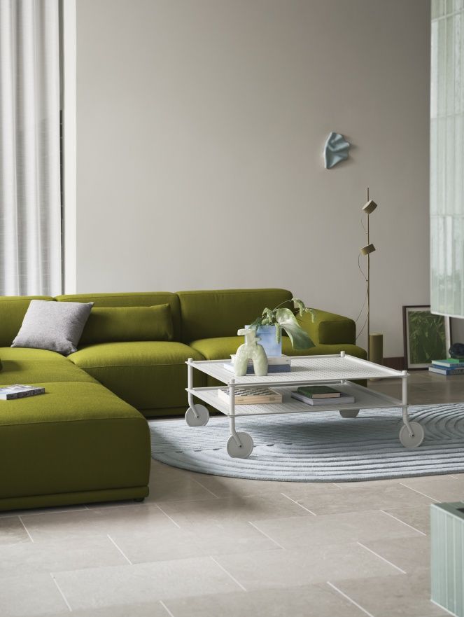 Flow Coffee Table Couchtisch auf Rollen Indoor / Outdoor Muuto