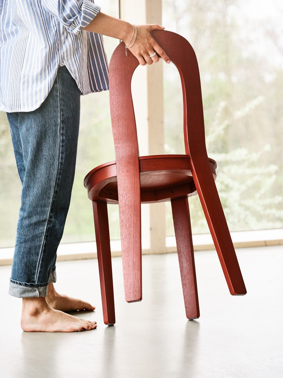 Olivia Chair Holzstuhl Design House Stockholm Eiche hell