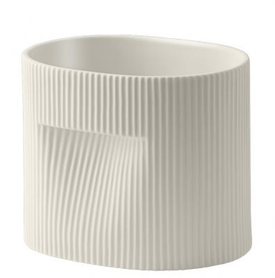 Ridge Planter Blumentopf Muuto Off-white H 15 cm