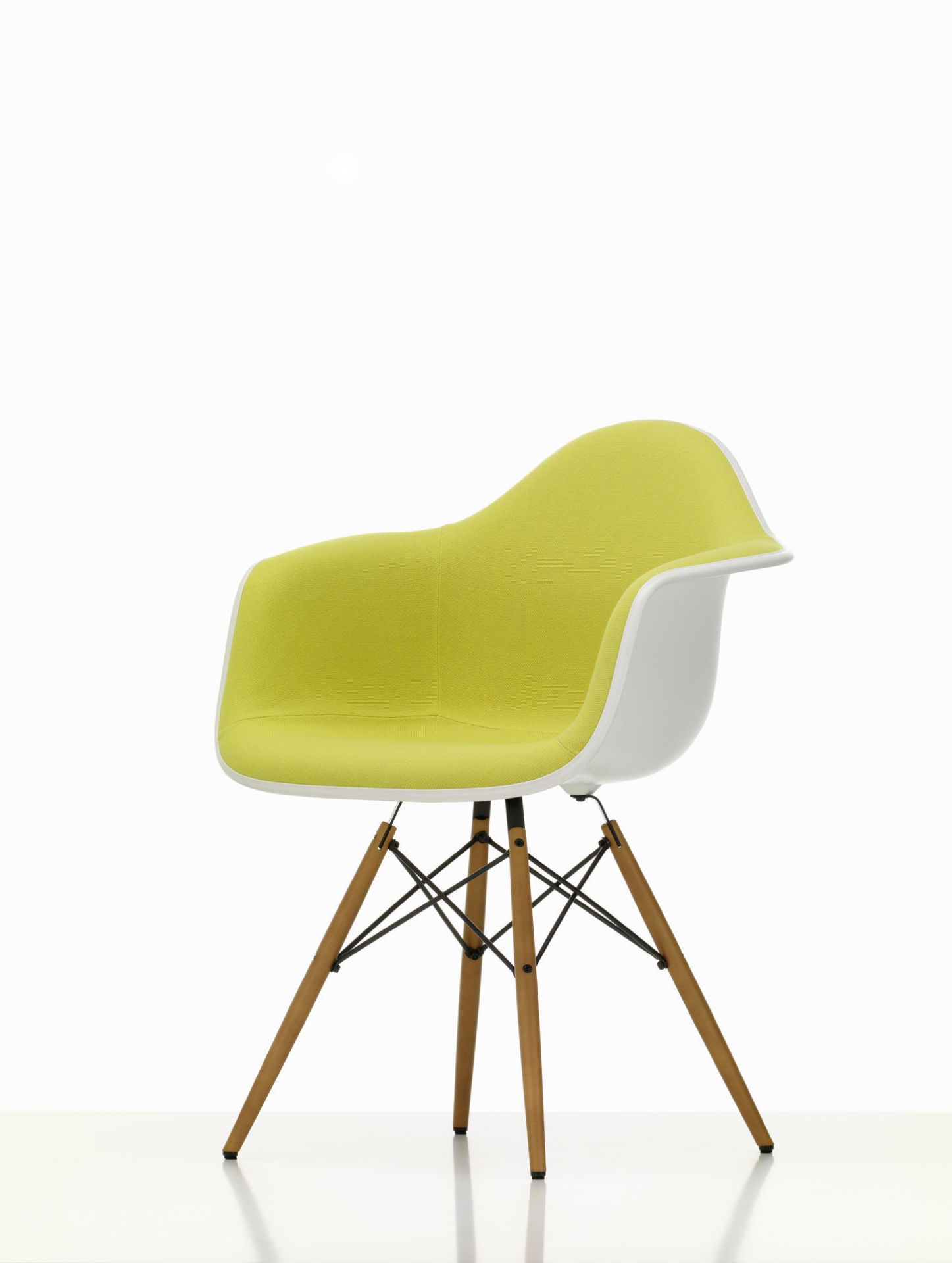 Eames Plastic Arm Chair DAW Stuhl Vollgepolstert Vitra