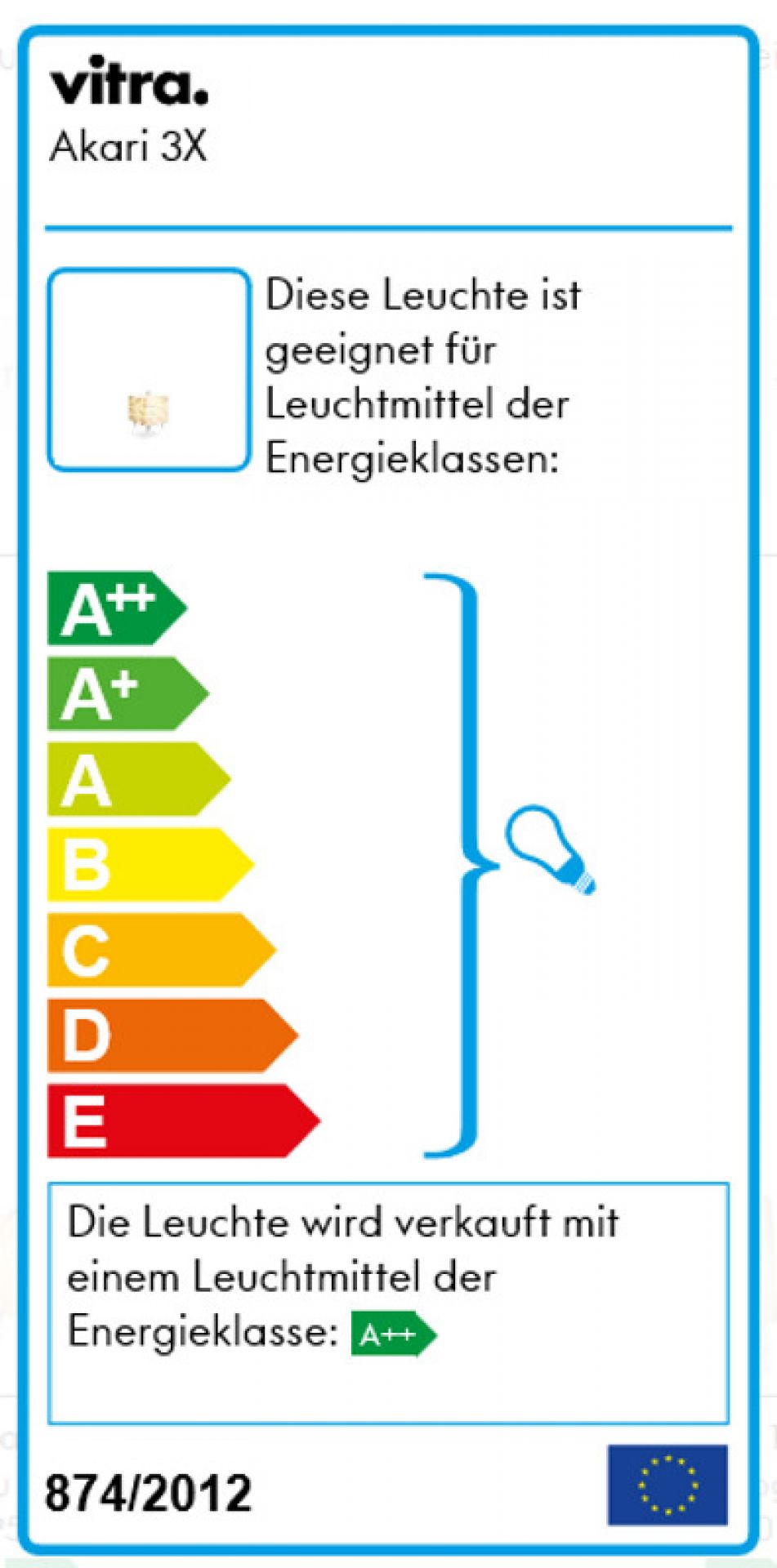 Akari Tischleuchte 3X Vitra