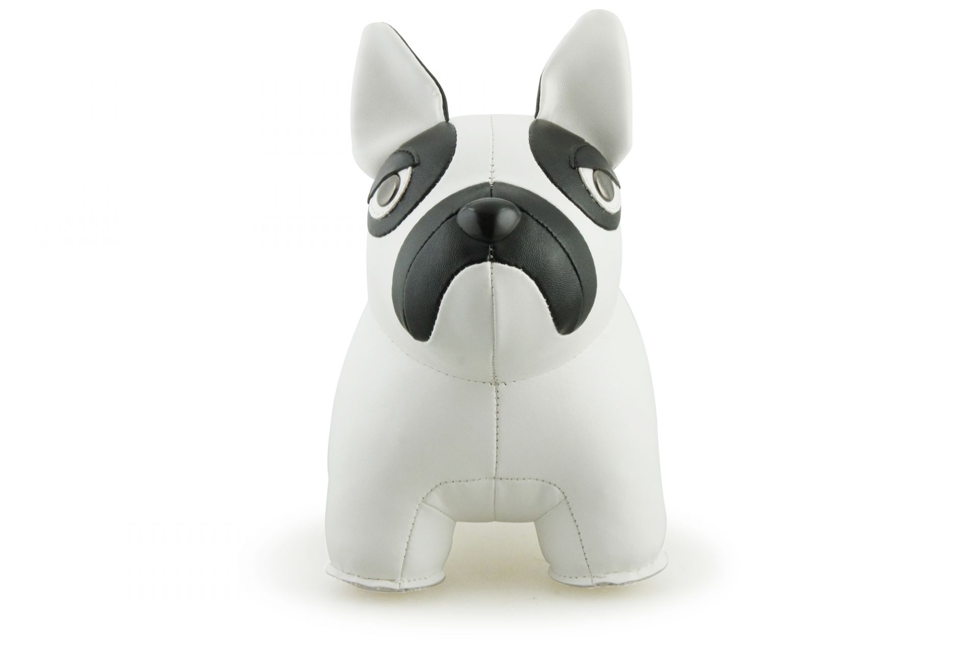 Buchstütze Classic French Bulldog Weiß/Schwarz Züny EINZELSTÜCK
