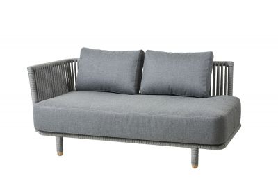 Moments Outdoor 2-Sitzer Sofa rechts Cane-Line