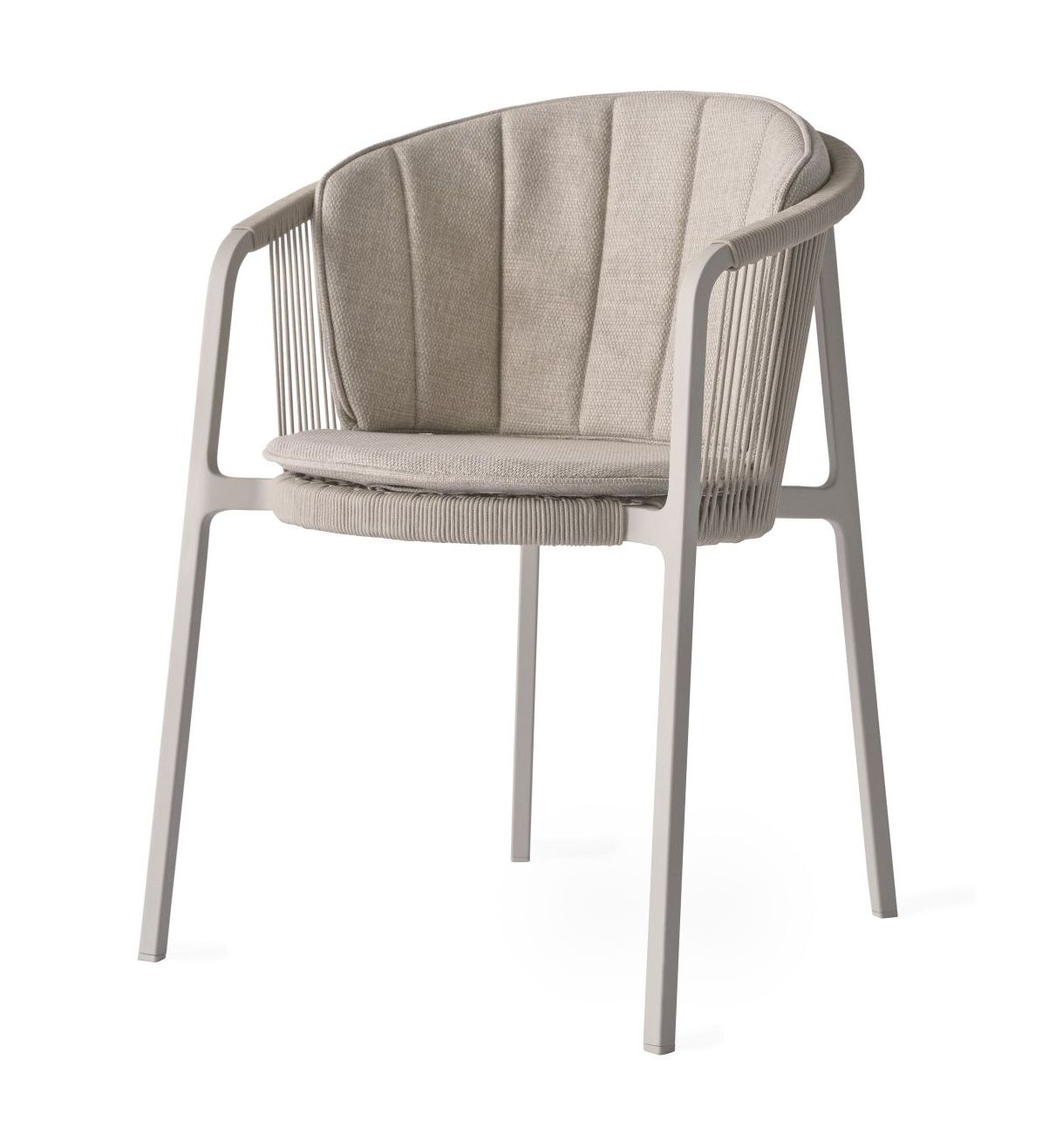 Lagrasse Stuhl Chair Outdoor Vipp mit Sitz und Rückenkissen