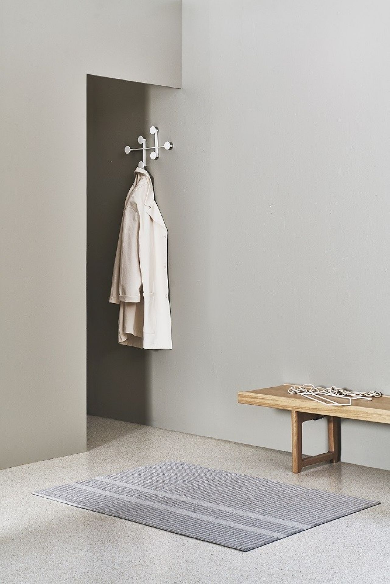 Løype Indoor / Outdoor Fußmatte B 60 x T 85 cm / BREEZY BEIGE Heymat EINZELSTÜCK